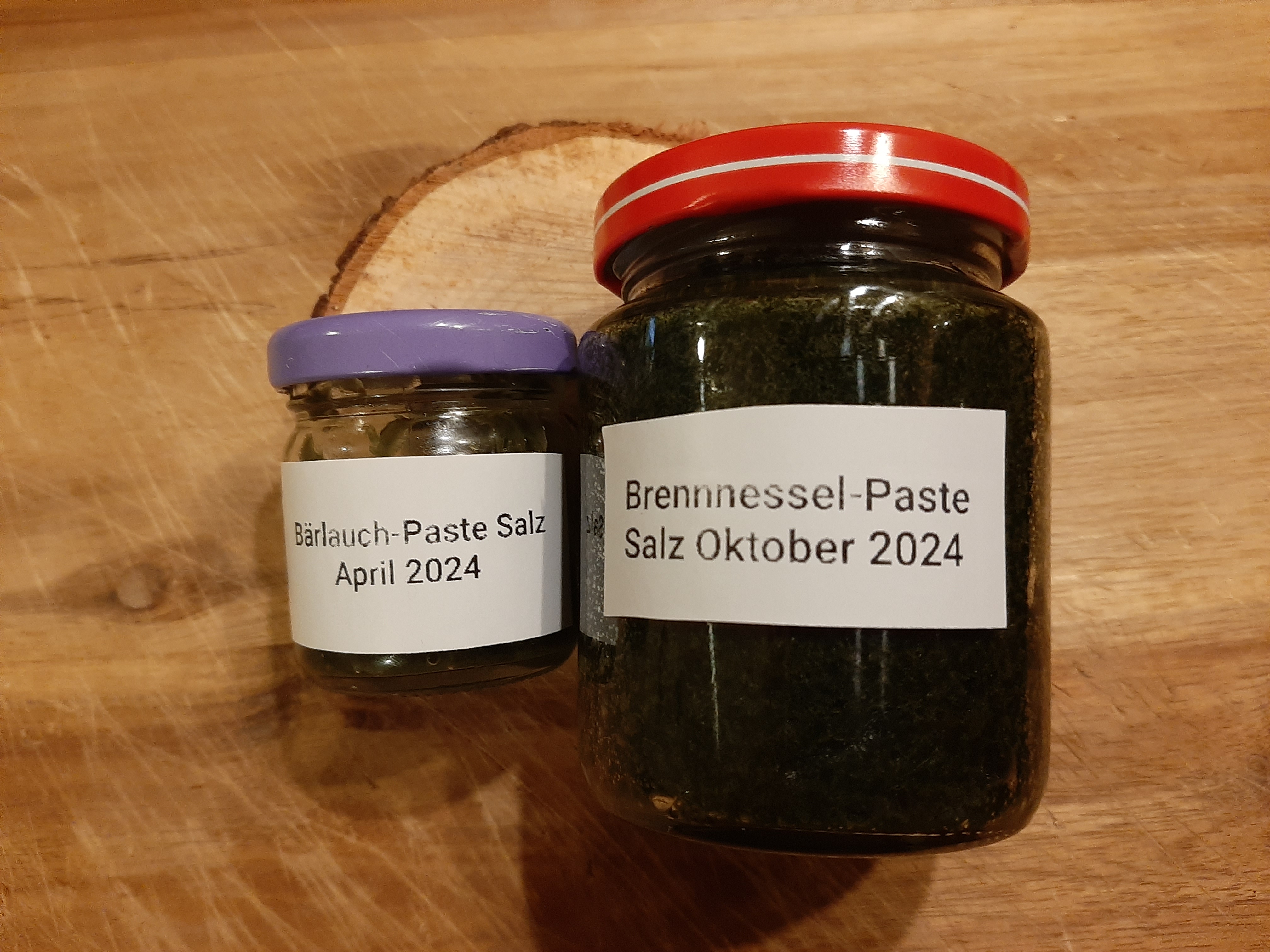 Frühling im November – Bärlauchpaste mit Salz